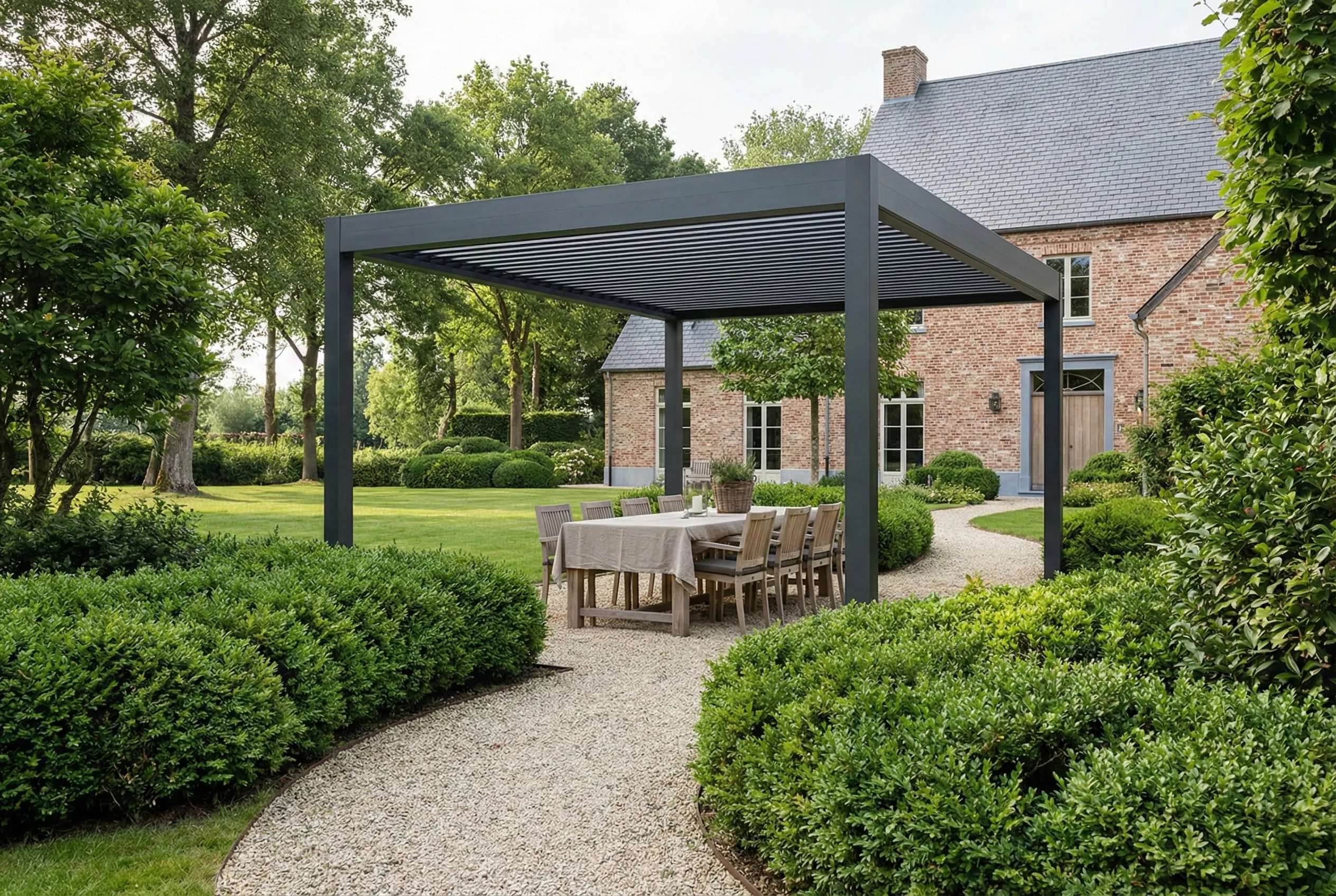 Pergola on Wooden Deck