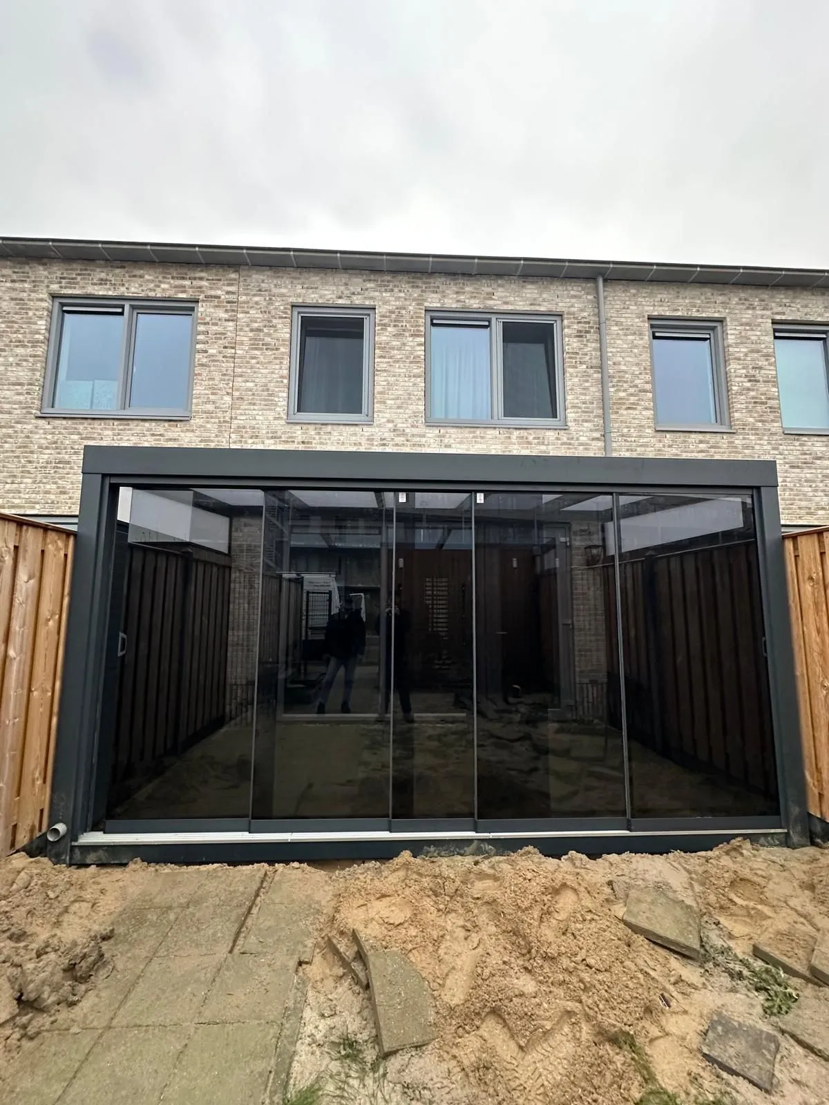 Wintergarten-Installation für Neubau