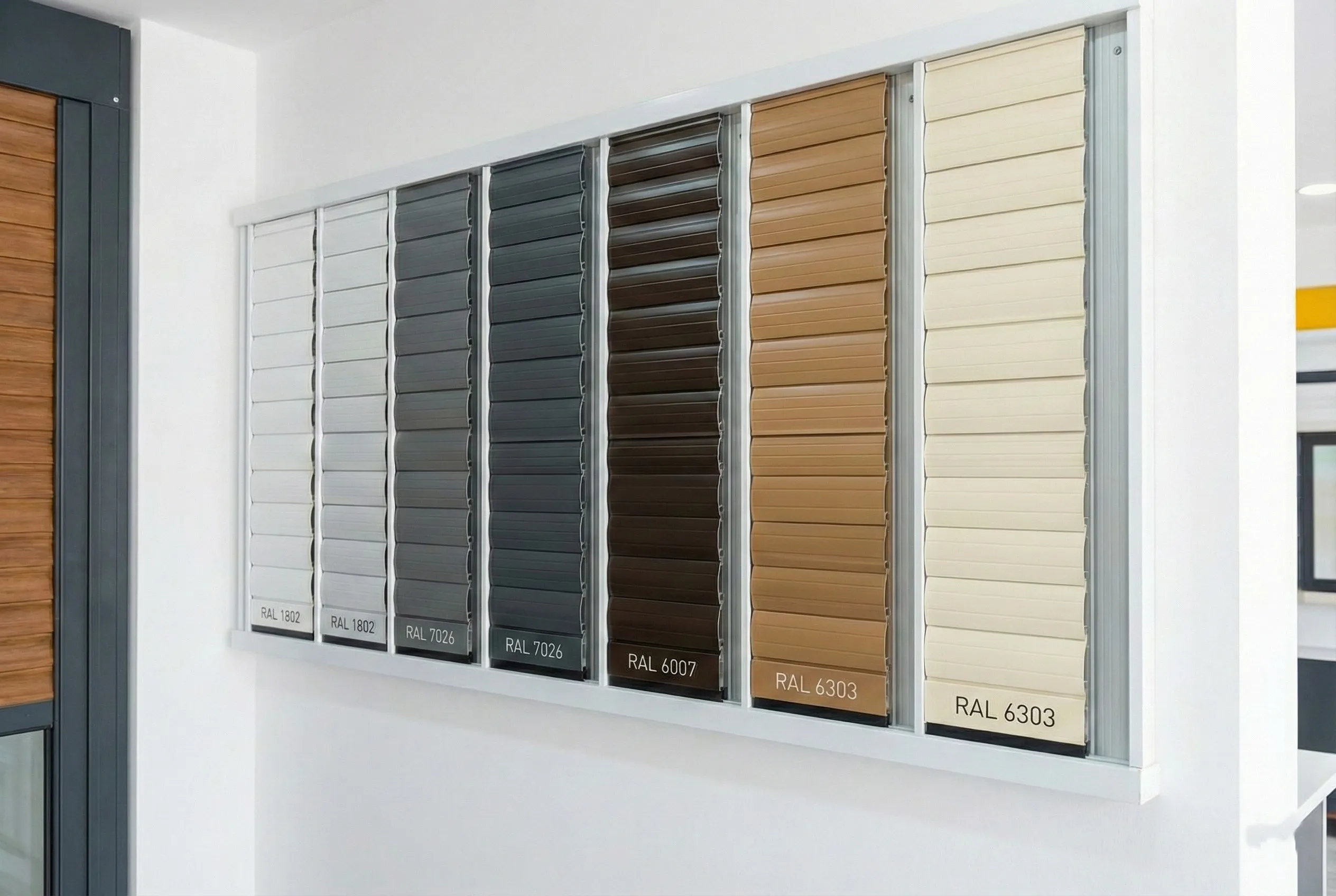 Volets roulants variété couleurs RAL