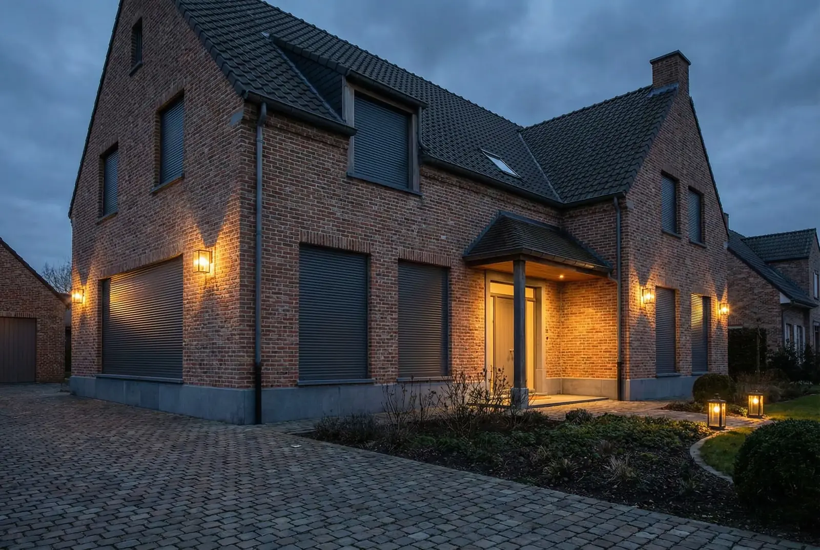 Volets roulants extérieur fermés sécurité