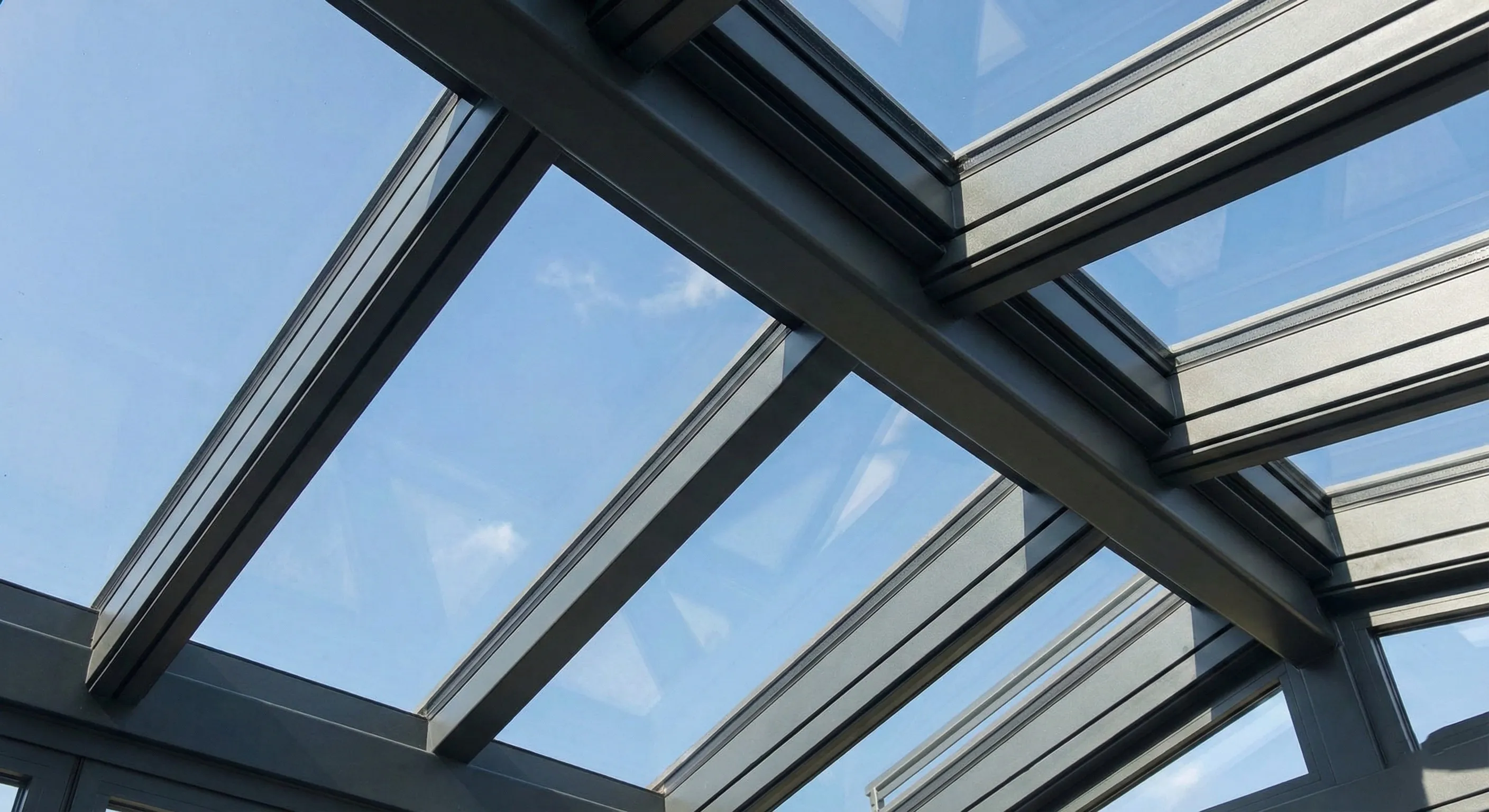 Glass Veranda with Sliding Panels