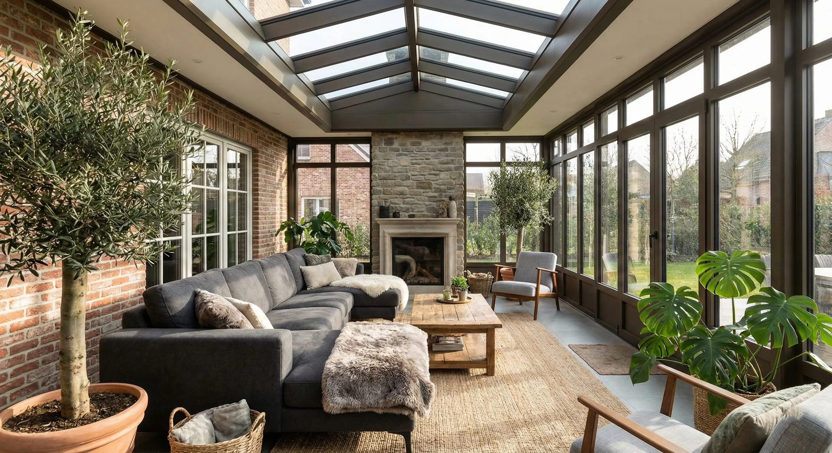 Veranda with LED Lighting