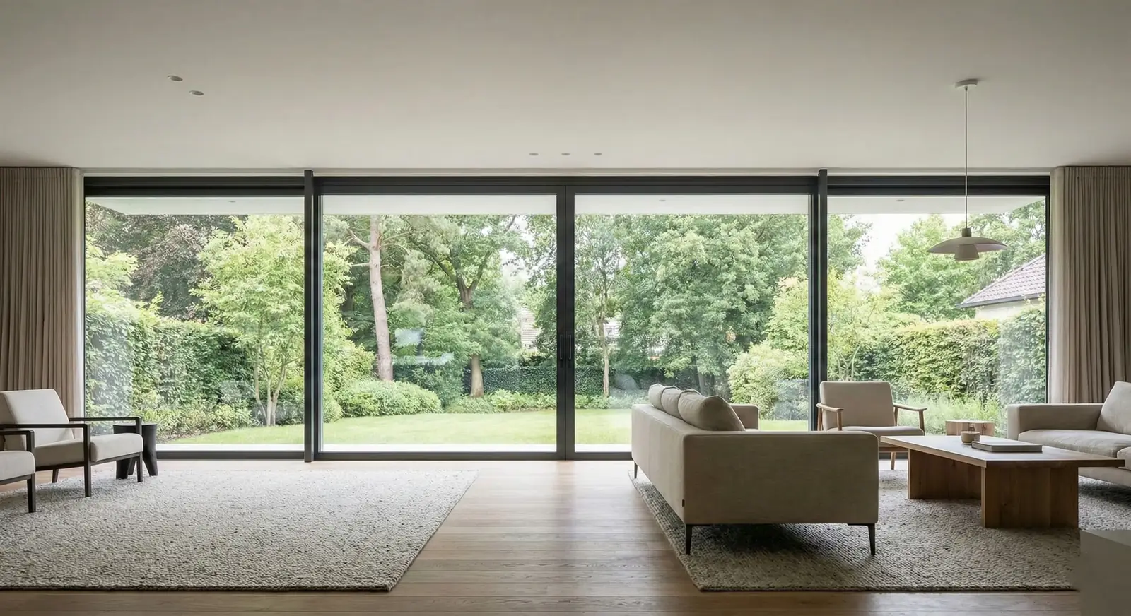 Fenêtres sol-plafond aluminium grande luminosité